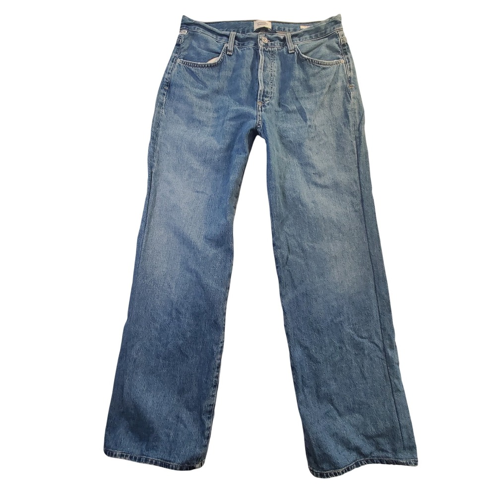 Citizens of Humanity Annina High Rise Wide Leg Jeans Medium Wash Size 29